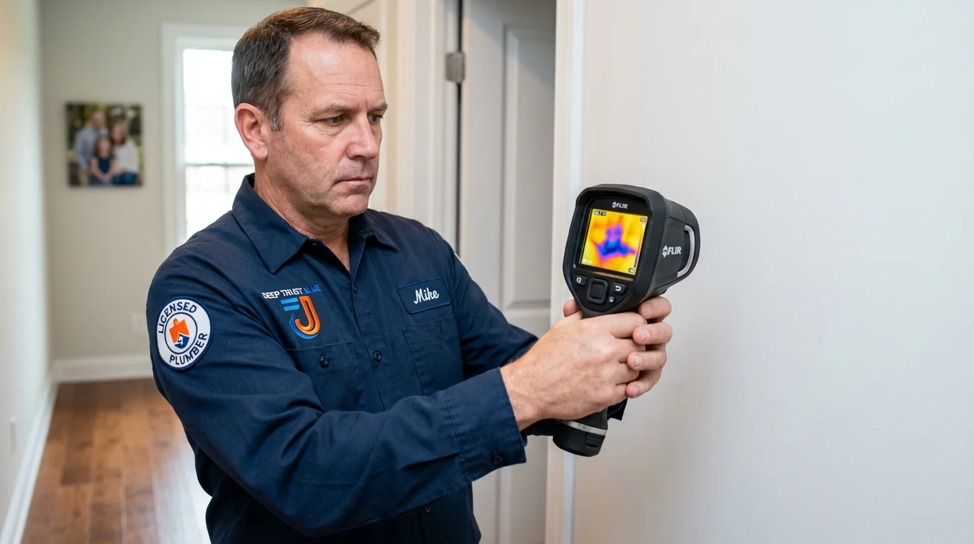 Thermal imaging leak detection by Johns Plumbing LLC in Mooresville